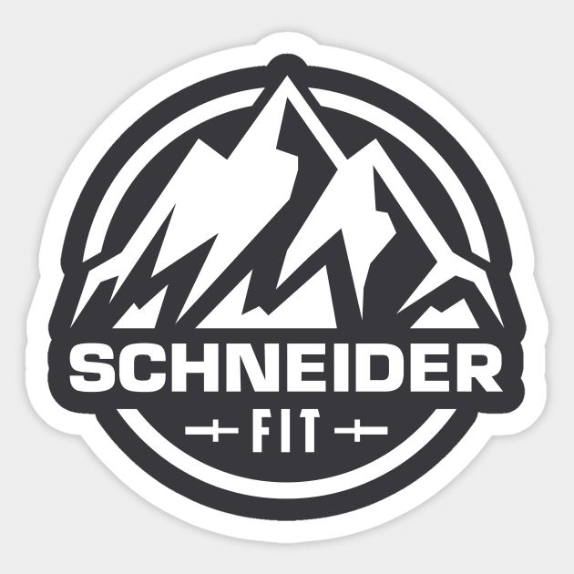 Solid White logo merchandise Sticker by SchneiderFit